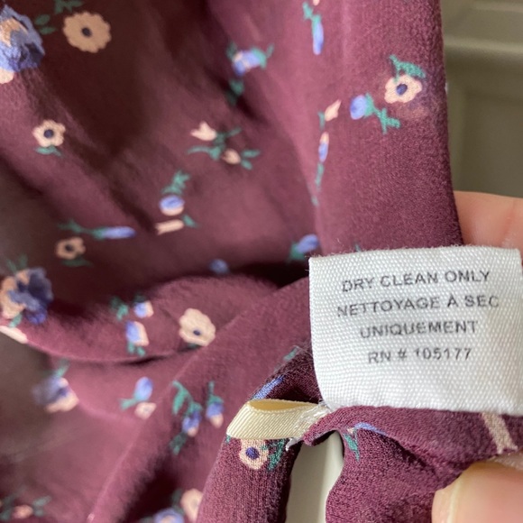 Ulla Johson Silk Floral Sheer Blouse Top Boho Bohemian Peasant Sz 4 - Picture 7 of 16